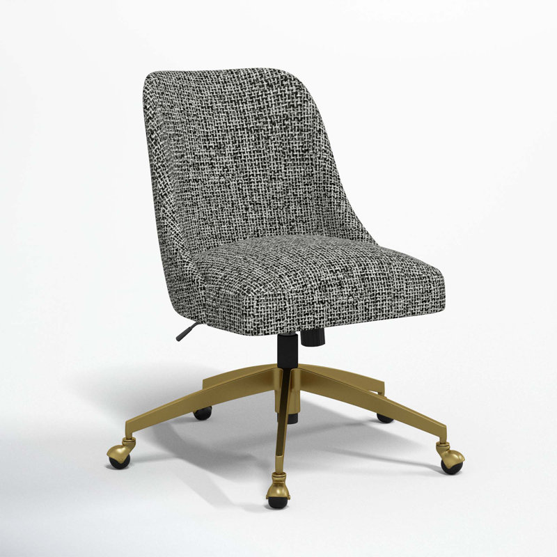 Tamieka Office Chair, Modern Pepper Tweed