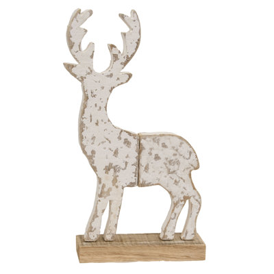 Distressed Snowy Reindeer on Base
