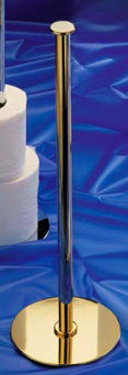 Porte-papier hygiénique sur pied, Or