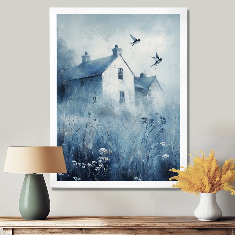 Eckenrode - Animals Wall Art Living Room, H 32 po x l 24 po, Reproduction encadrée d'une seule photo, Blanc