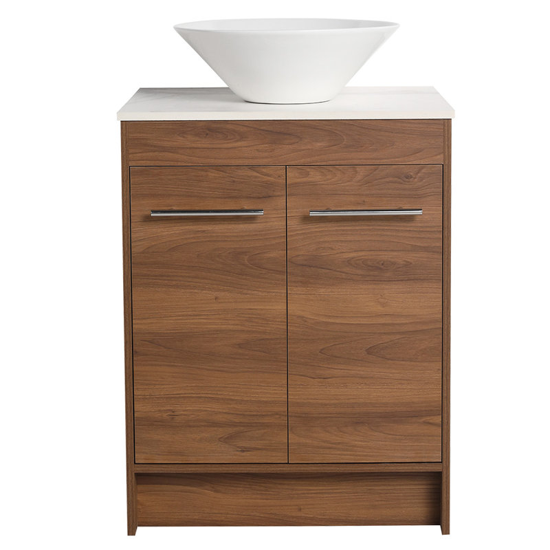 mohzate 16.7 " Ceramic Circular Bathroom Sink