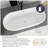 55.12 '' x 28.35 '' Freestanding Soaking Plastic / Acrylic Bathtub