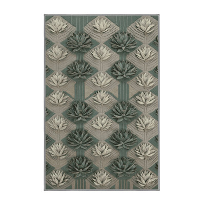 Tapis brun lavable à la machine