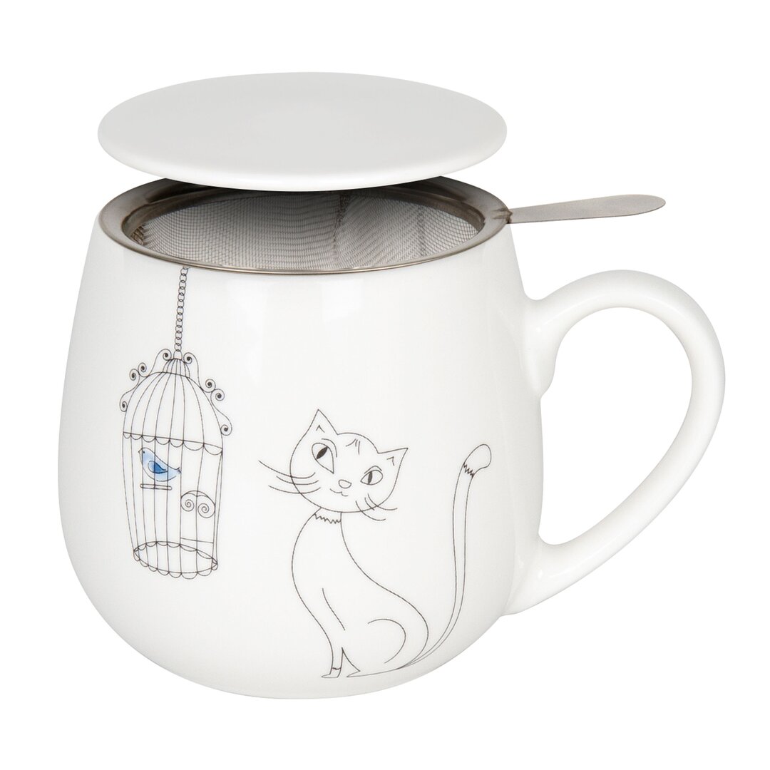 Kaffeebecher Cats and Birds aus Bone China