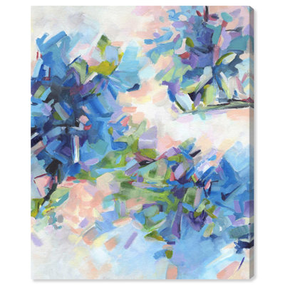 Blue Botanicals Canvas Western Floral Art by 