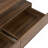 Modern Walnut Rectangular LED Lights Coffee Table with 2 drawers in 47.2"