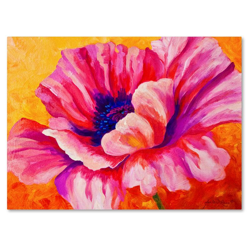 Kucera «Pink Poppy», reproduction sur toile tendue, H 35 po x l 47 po