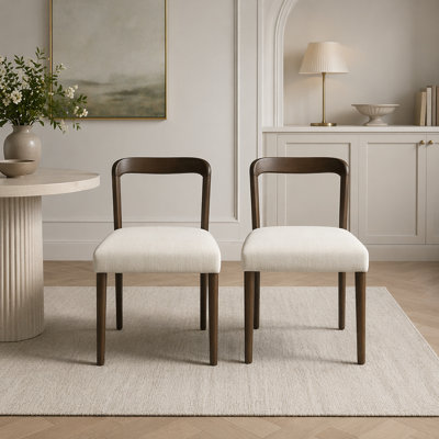 Solid Rubber Wood Dining Chairs