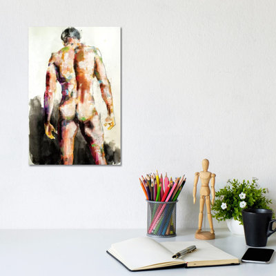Male Back 7-30-19 by Thomas Donaldson - Wrapped Canvas Print