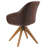 Hayek Upholstered Swivel Armchair-387612660-387612650