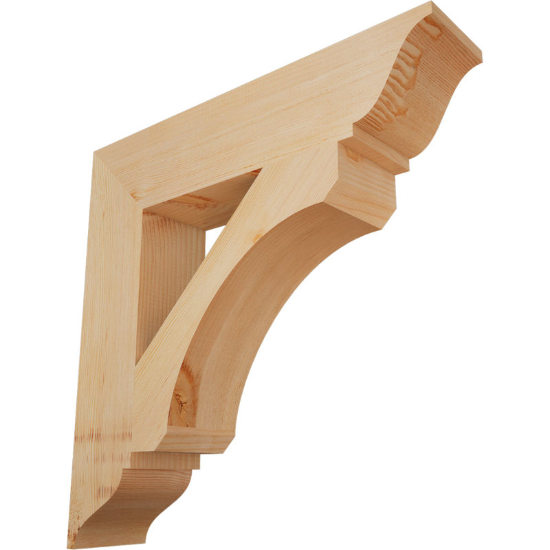 Support en bois rustique traditionnel BKTLEC01, Douglas (lisse), H 28 po x l 5,5 po x P 28 po