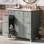 Ensemble de meuble-lavabo vert 36 "avec lavabo