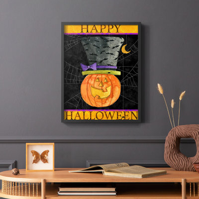 Happy Halloween Framed Print - Solid Wood