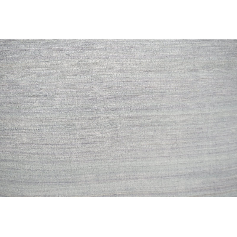 Coussin en soie brute 18 po, Gris clair