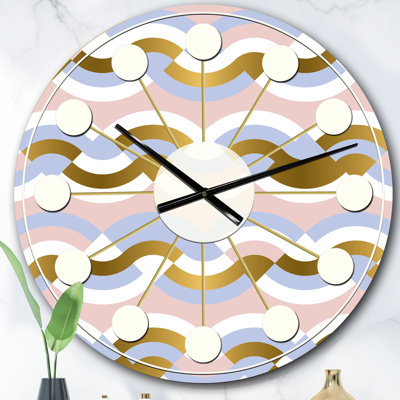 Horloge murale géométrique
