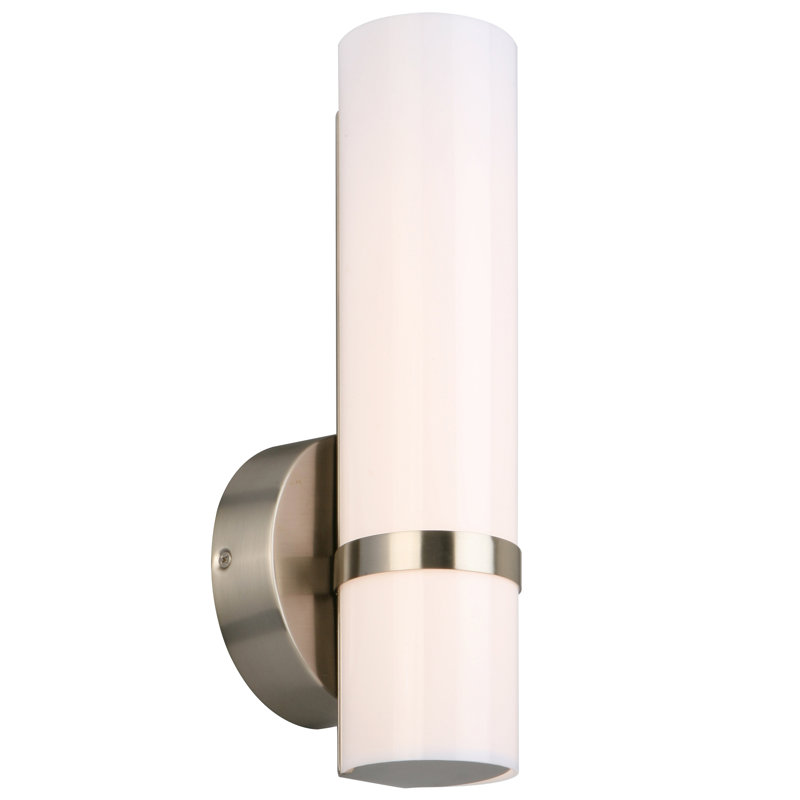Fleming 9-Watt Satin Nickel Integrated LED Bath Light