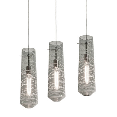 Luminaire suspendu cylindrique à 1 lumière Hicksville