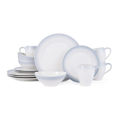 Swirl 16 Piece Dinnerware Set, Service for 4