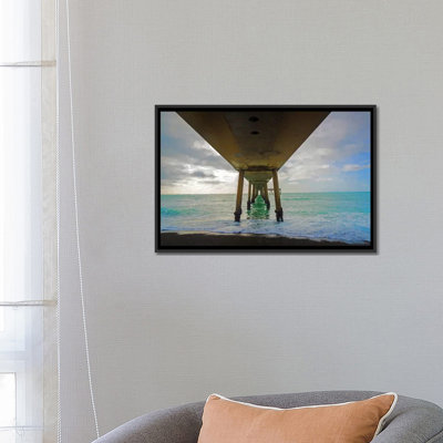 «Pier in the Pacific Ocean, Pacifica, San Mateo County, California, USA», reproduction de photo sur toile