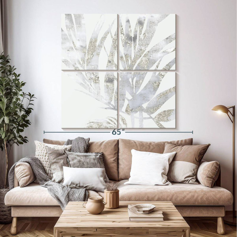 Harnek Faded Leaves I, 50" H x 50" W