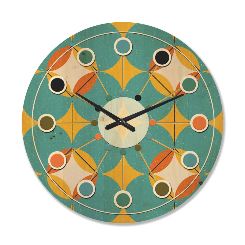 Horloge murale Diamond Retro IV - Mid-Century, Grand