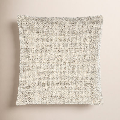 Square Wool Throw Pillow
