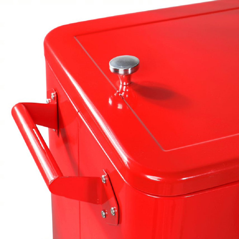 Glacière à roulettes 80 qt., Rouge