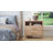 27inch Fluted 2 Drawers Nightstand Natural- 1PCS-2008436211
