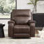 Fauteuil inclinable en cuir véritable l 40 po Caritina-123109997