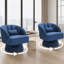 Upholstered Swivel Accent Chair-2033108838