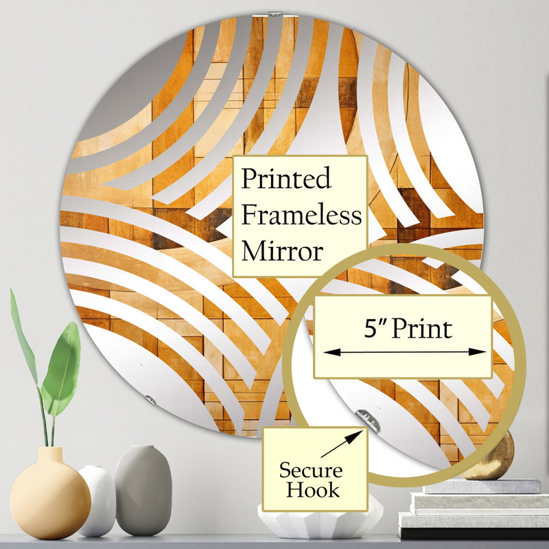 Miroir décoratif bronze Brilliance Symetry II - Baptist Fan MIR105892 C, 23,6 po x 23,6 po