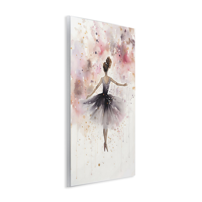 «Watercolor Ballerina Atmosphere», plaque murale par Creative Studio, H 15 po x l 10 po