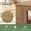 Table basse carrée en bois massif de 80 cm (31,5 po), table de cocktail à deux niveaux avec rangement ouvert et coins arrondis, table d'appoint rustique en bois naturel pour salon