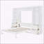Grand lit escamotable mural avec placard-723709675