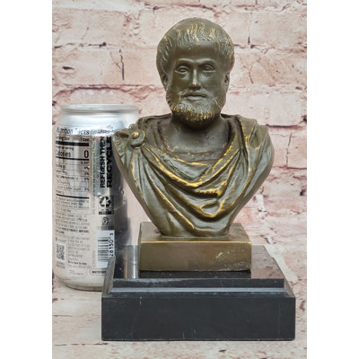 Sculpture en bronze Aristotle