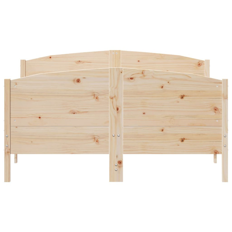 Wendy Solid Wood Bed, Double (4'6), Natural