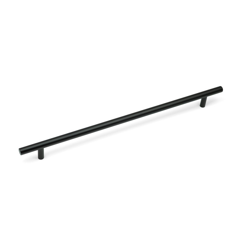 Slim T-Bar Handles & Coordinating Pull in Multiple Finishes, Matte Black, 320mm