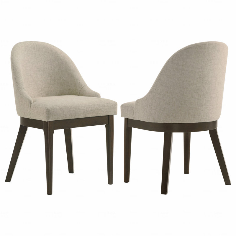 Chaise d'appoint rembourrée (ensemble de 2)