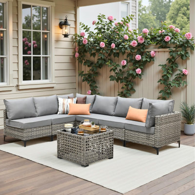 6 - Person Outdoor Seating Group With Cushions