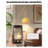 Mid-Century French Wrought Iron & Glass Floor Lamp-1015476247