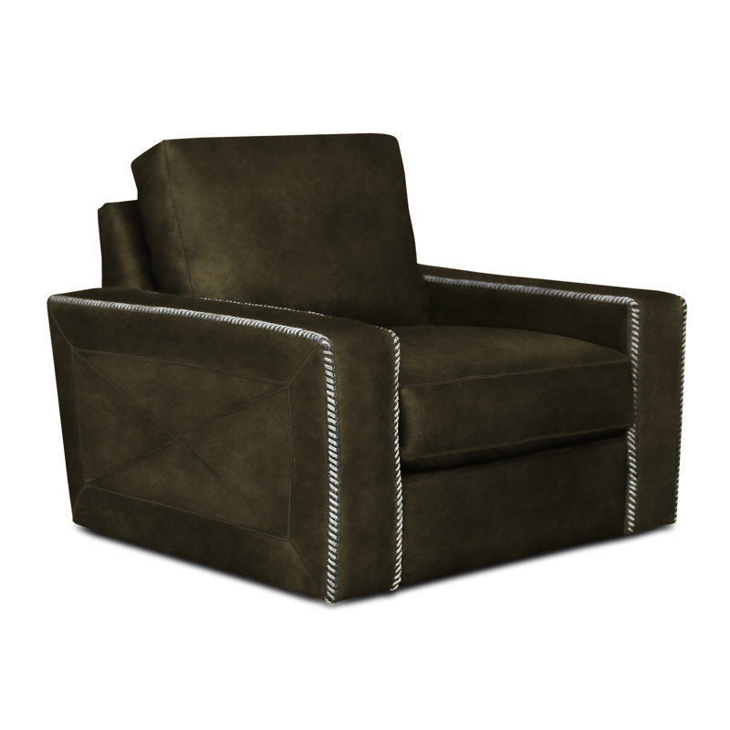 Uptown Cowboy Swivel Chair, Ash Honey, Gaucho (Longhorn)