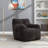 Aeri Compression Medium Adult Soft Teddy Fabric Bean Bag Chair With Foam Filled-1285459451