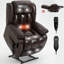 Fauteuil inclinable et relevable électrique avec massage et chauffage
