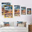 «Paris At Night with Bright Shining Eiffel Tower», reproduction sur toile-1406836000-1406836001