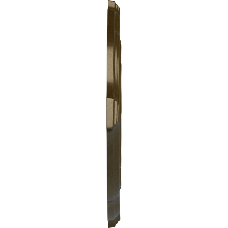 Endurathane Pesaro Ceiling Medallion, 36"W x 26"H x 1 1/2"P, Hand-Painted Brass Finish, Brass