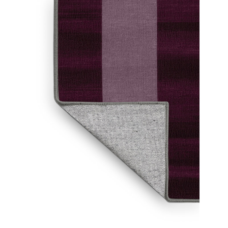 Tapis brun à carreaux lavable à la machine, Carré 5 pi