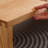 Burlywood Solid Wood Rectangular Coffee Table
