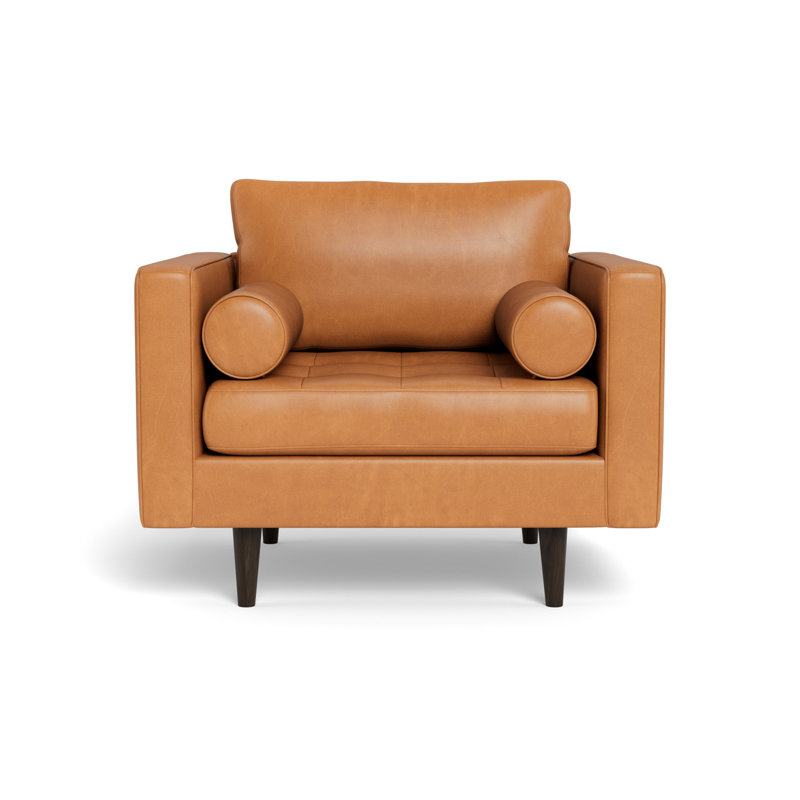 Chaise d'appoint en cuir Jackie, Hudson Lager