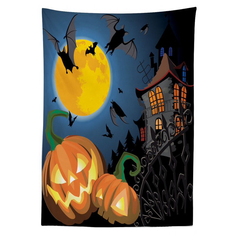 Halloween Tablecloth, 84" L x 60" W