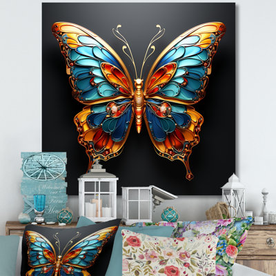 «Butterfly Expressionist Freedom I», art mural sur toile